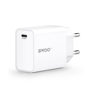 Obrazek BWOO ładowarka sieciowa CDA226 QC USB-C biały
