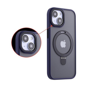 Obrazek MX KICKSTAND MAGSAFE CIRCLE IPHONE 15 PRO MAX (6.7), DARK BLUE / GRANATOWY