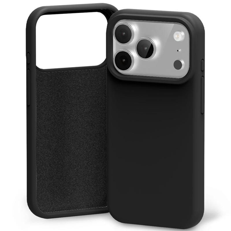 Obrazek Mercury Silicon Case iPhone 17 Pro (6.3), BLACK / CZARNY