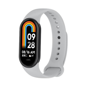 Obrazek Pasek Silikonowy Mi Band 10 / M10 / 9 / M9 / 8 / M8 (7), GRAY / SZARY