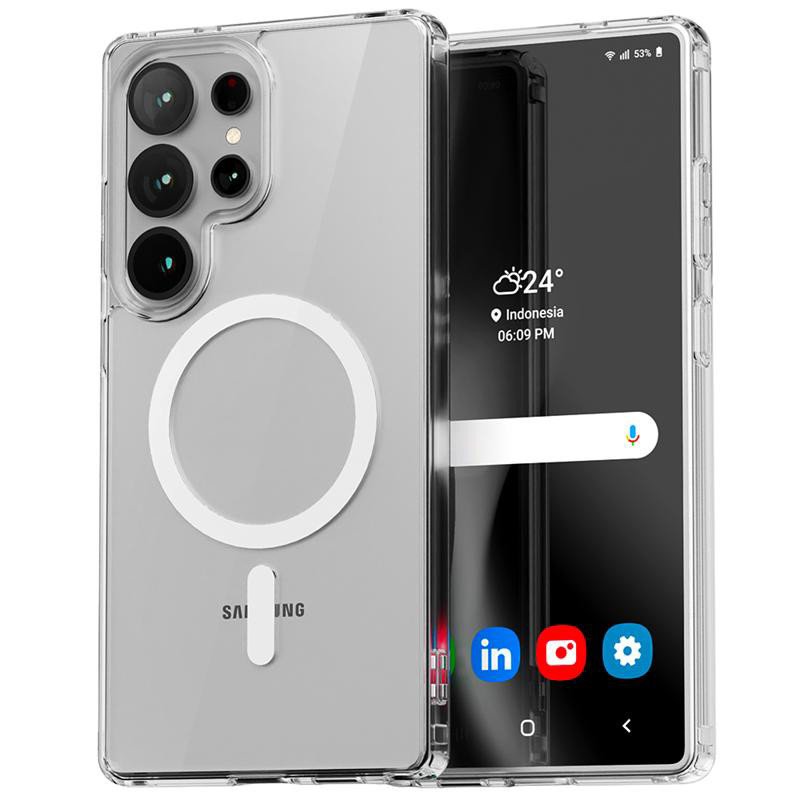 Obrazek Mercury Jell Hard Samsung S25 Ultra MagSafe, CLEAR / PRZEŹROCZYSTY