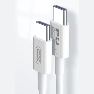 Obrazek XO KABEL NB-Q190B PD USB-C/USB-C 60W 2m Biały