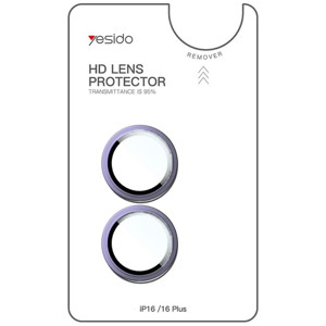 Obrazek Yesido Lens Protector WB54 iPhone 16 / 16 Plus, BLUE / NIEBIESKI