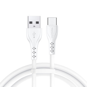 Obrazek Yesido Kabel CA71 USB-Type-C 3A (20szt.) 18W 1m, WHITE / BIAŁY