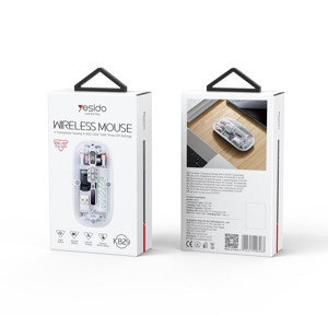 Obrazek Yesido Mysz Bezprzewodowa KB29 400mAh 2.4GHz, WHITE / BIAŁY