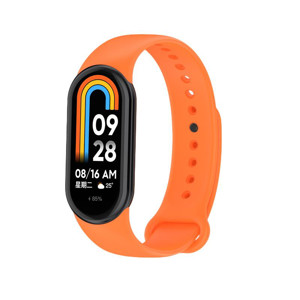 Obrazek Pasek Silikonowy Mi Band 10 / M10 / 9 / M9 / 8 / M8 (3), ORANGE / POMARAŃCZOWY