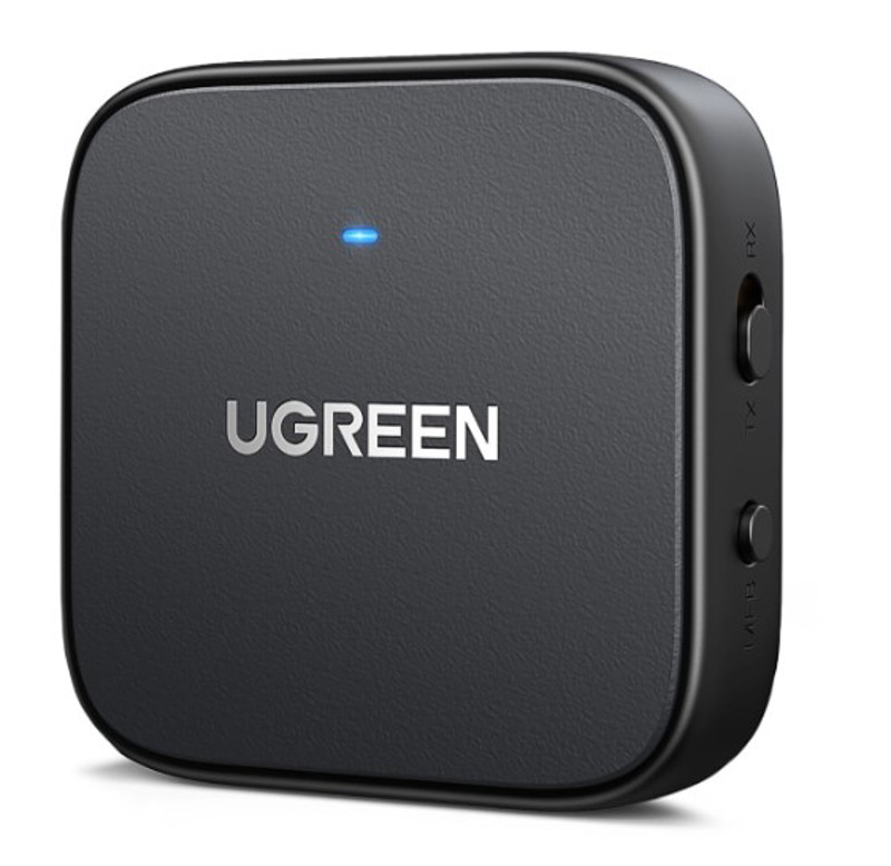 Obrazek Ugreen odbiornik nadajnik audio CM667 Bluetooth Bluetooth 5.2 czarny