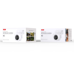 Obrazek XO KAMERA WIFI SMART HOME CR10 BIAŁA ZASILANIE SOLARNE 7800mAh