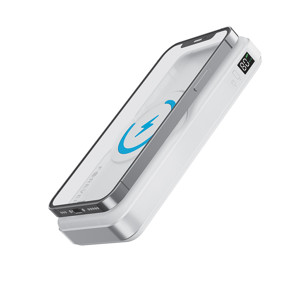 Obrazek Forever powerbank bezprzewodowy 3w1 MATB-300 10000 mAh biały