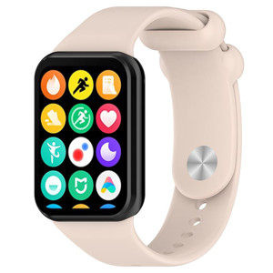 Obrazek Pasek Silikonowy Mi Band 8 Pro / 9 Pro (2), LIGHT PINK / PUDROWY RÓŻ