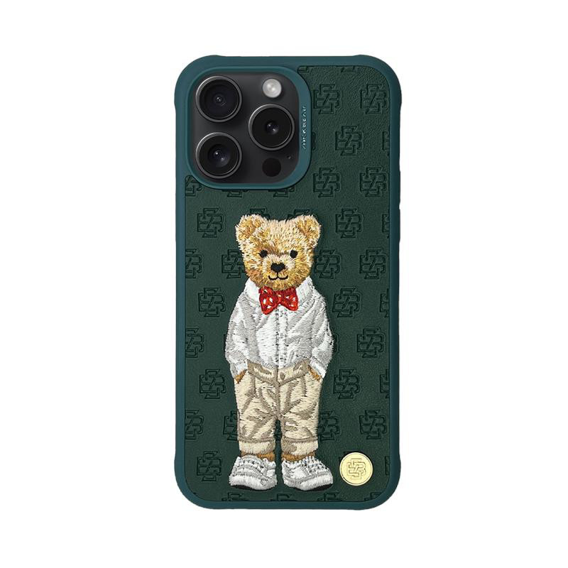 Obrazek ETUI ZUCK BEAR PARIS GENTLEMAN IPHONE 15 PRO MAX BOW TIE