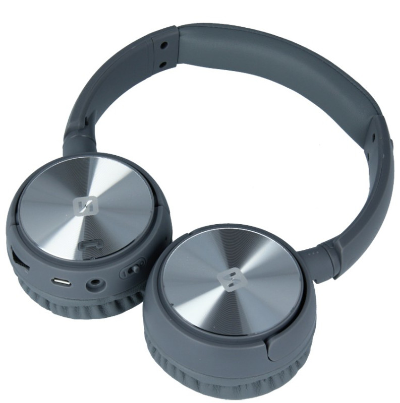Obrazek SŁUCHAWKI SWISSTEN Bluetooth STEREO TRIX SILVER/GREY