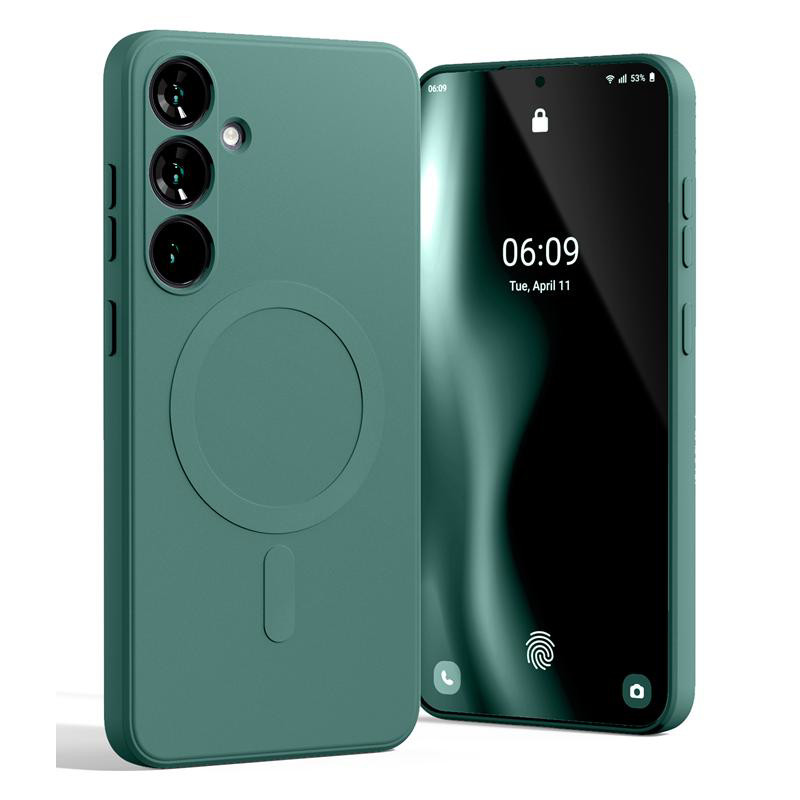 Obrazek Mercury Semi-Silicon Magsafe Samsung S25+ , GREEN / ZIELONY