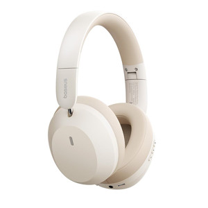Obrazek S LUCHAWKI BASEUS BASS 35 MAX WIRELESS HEAPHONES WHITE