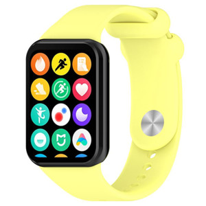 Obrazek Pasek Silikonowy Mi Band 8 Pro / 9 Pro (6), YELLOW / ŻÓŁTY