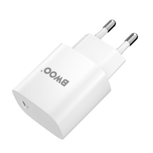 Obrazek BWOO ładowarka sieciowa PD CDA159 USB-C + kabel USB-C - USB-C 20W biała