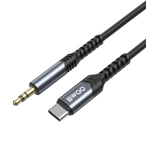 Obrazek BWOO kabel AUX 3.5mm - USB-C BO-AUX066 czarny