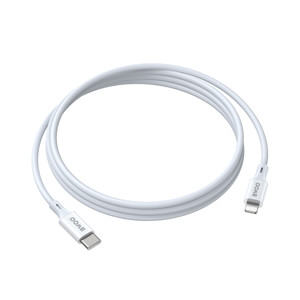 Obrazek BWOO kabel USB-C - Lightning 2m 27W ABS + TPE biały