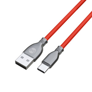 Obrazek Forever kabel Tornado USB - USB-C 1,0 m 3A czerwony