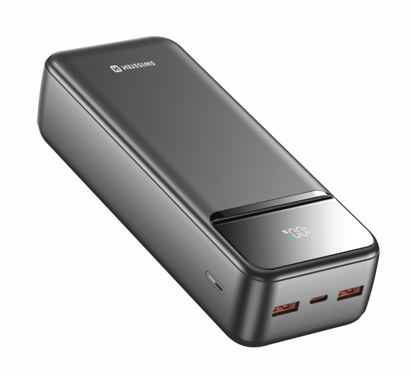Obrazek POWERBANK SWISSTEN POWER LINE 30000 MAH black