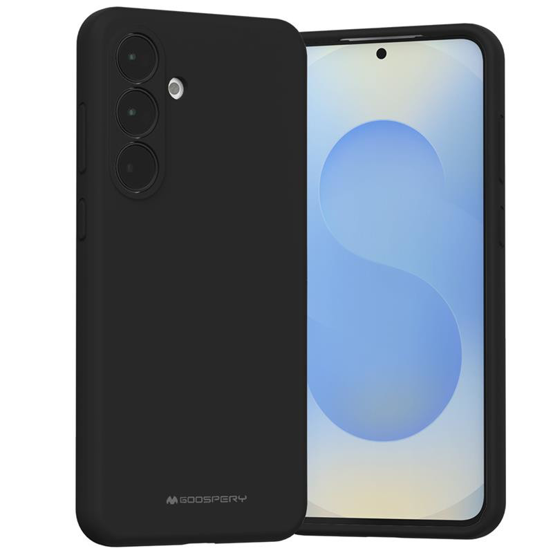 Obrazek Mercury Silicone Case Samsung S25 FE BLACK / CZARNY