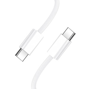 Obrazek BWOO kabel USB-C - USB-C 2m 60W biały