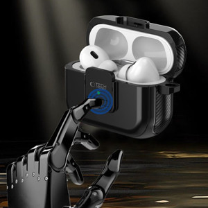 Obrazek TECH-PROTECT ETUI DEFENDER HOOK AIRPODS PRO 1/2 MAGSAFE BLACK