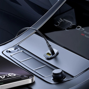 Obrazek Ładowarka samochodowa BASEUS GOTRIP 30W USB-C/USB-A BLACK