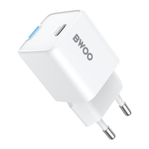 Obrazek BWOO ładowarka sieciowa PD GaN USB-C 30W biała
