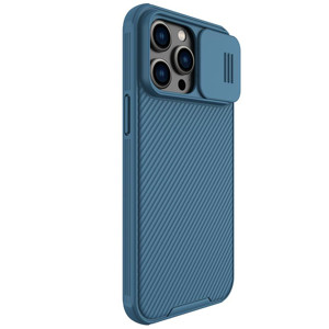 Obrazek NILLKIN CAMSHIELD PRO IPHONE 14 PRO MAX BLUE / NIEBIESKI