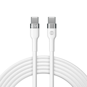 Obrazek Forever kabel Flexible USB-C - USB-C 1,0 m 60W biały