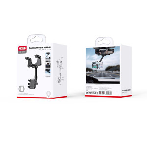 Obrazek XO UCHWYT SAMOCHODOWY C115 NA WSTECZNE LUSTERKO CZARNY