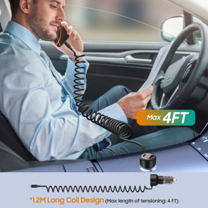 Obrazek TECH-PROTECT ładowarka samochodowa CC05 PD 60W QC 1xUSB-C/1xUSB + KABEL USB-C 30W BLACK