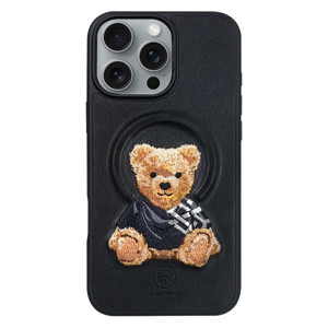 Obrazek Etui Zuck Bear EVERLEY MAGSAFE IPHONE 16 PRO BLACK / CZARNY