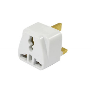 Obrazek ADAPTER ZASILANIA ANGLIA-POLSKA AC UK-EU WHITE / BIAŁY