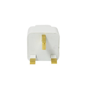 Obrazek ADAPTER ZASILANIA ANGLIA-POLSKA AC UK-EU WHITE / BIAŁY