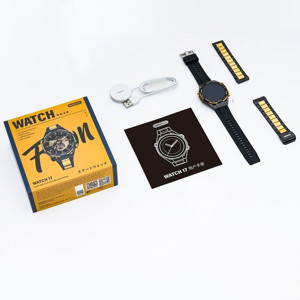 Obrazek SMARTWATCH REMAX WATCH17 BLACK/GOLD