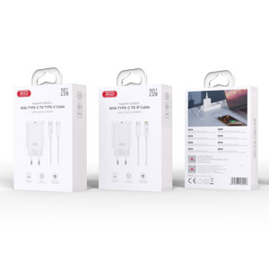 Obrazek XO ładowarka sieciowa CE32 PD 20W 1x USB-C BIAŁA + KABEL USB-C