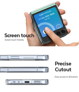 Obrazek Mercury Hard PC Case Samsung Z Flip6 / Z FLIP7 FE, CLEAR / PRZEŹROCZYSTY