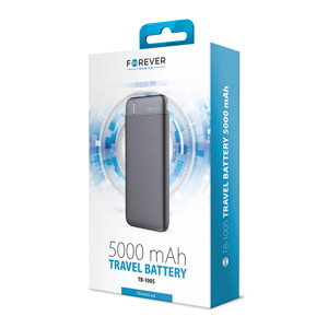 Obrazek Forever power bank TB-100S 5000 mAh czarny