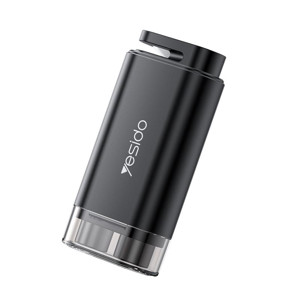 Obrazek Yesido Młotek Bezpieczeństwa C248 (2w1) i Nóż do Pasów, BLACK / CZARNY