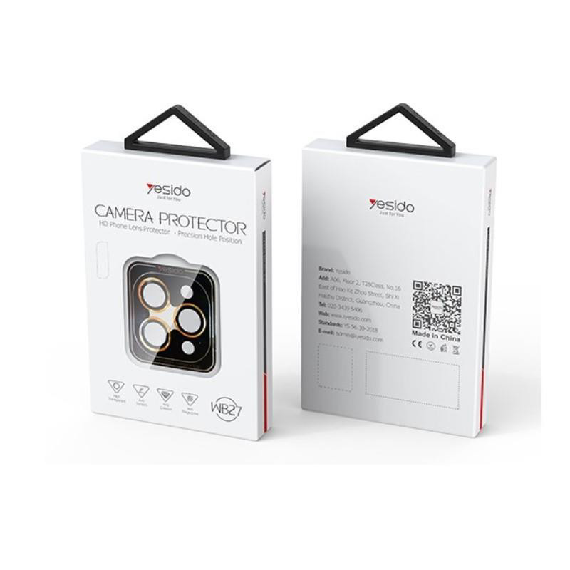Obrazek Yesido Lens Protector WB27 iPhone 13 / 13 Mini, BLACK / CZARNY