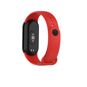 Obrazek Pasek Silikonowy Mi Band 10 / M10 / 9 / M9 / 8 / M8 (6), RED / CZERWONY