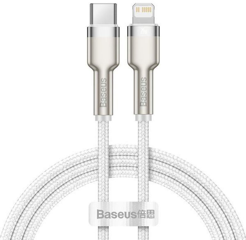 Obrazek KABEL BASEUS CAFULE METAL 20W 1M USC-C/LIGHTNING WHITE