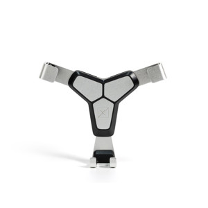 Obrazek UCHWYT SAMOCHODOWY MAXXIMUS IRON CZARNY/SREBRNY, GRAWITACYJNY / DO KRATKI