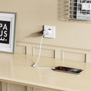 Obrazek TECH-PROTECT ładowarka sieciowa NC20W USB-C + KABEL USB-C WHITE