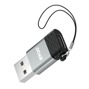 Obrazek BWOO adapter USB-C - USB szary OTG BZ-38