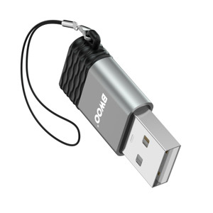Obrazek BWOO adapter USB-C - USB szary OTG BZ-38